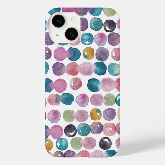 Étui iPhone aquarelle calme – Conception artistiqu (Verso)