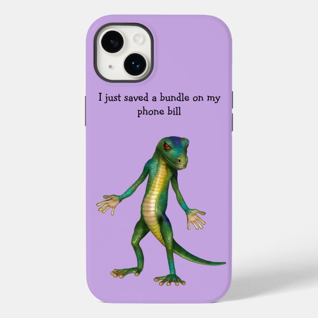 Étui iPhone Art Lizard Drôle iPhone 14 Plus (Verso)