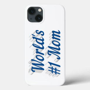 Étui iPhone avec texte bleu mer Maman