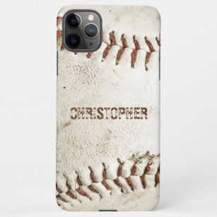 Coque iPhone Baseball vintage Personnalisé