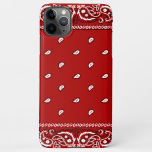 Coque iPhone Boîtier de téléphone rouge pour iPhone Bandana