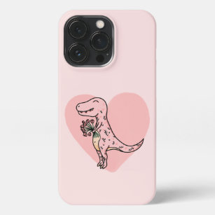 Coque iPhone Boîtier téléphonique Dinosaur Rose