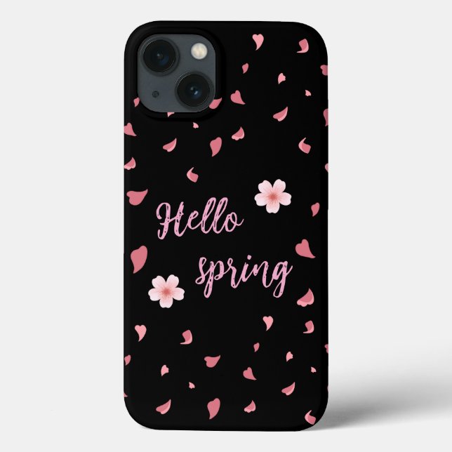 Étui iPhone Bonjour Printemps (Verso)
