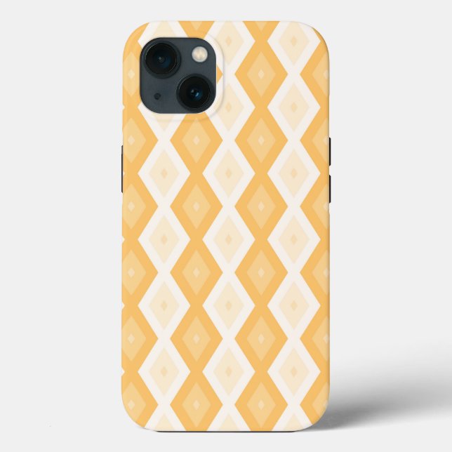 Étui iPhone Case-Mate à motif diamant jaune (Verso)