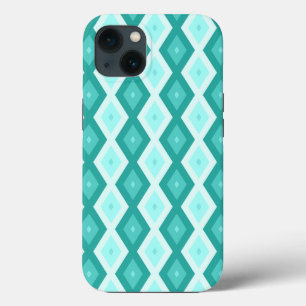 Étui iPhone Case-Mate à motif diamant turquoise