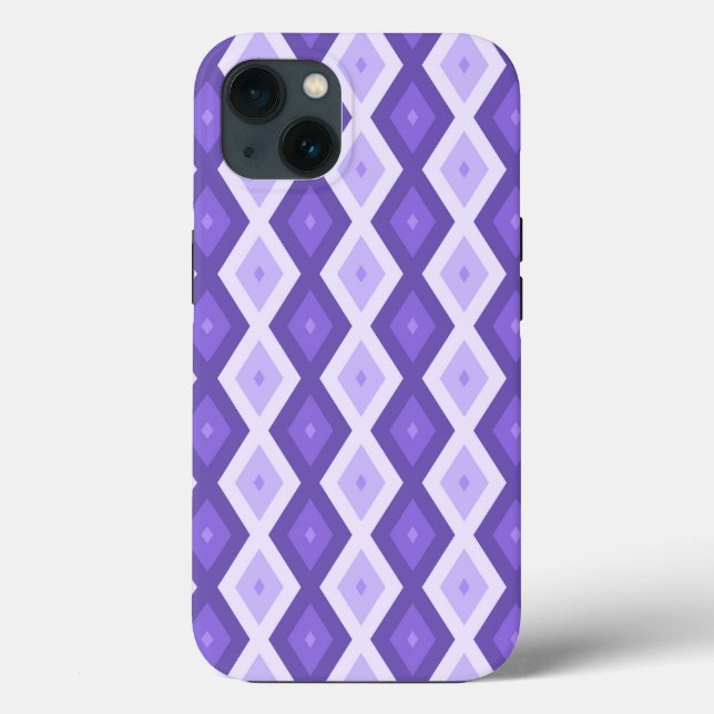 Étui iPhone Case-Mate à motif diamant violet (Verso)