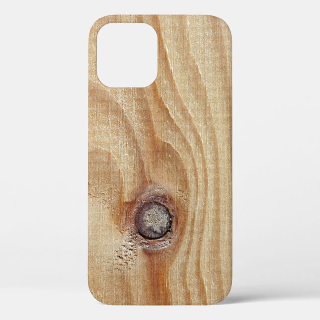 Étui iPhone Case-Mate à texture de bois clair (Verso)