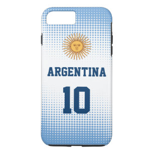 Coque iPhone 8 Plus/7 Plus Argentine Drapeau de mai - Numéro du joueur person