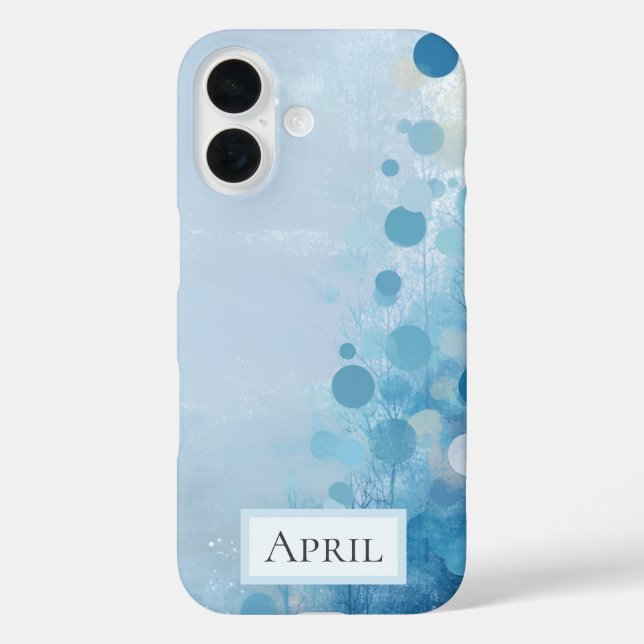 Étui iPhone Case-Mate Blue Circles & Trees (Verso)