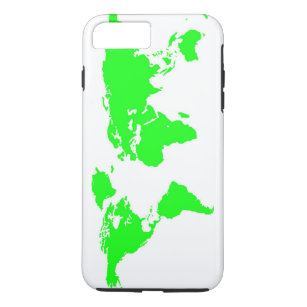 Etui iPhone Case-Mate Carte du monde blanc vert