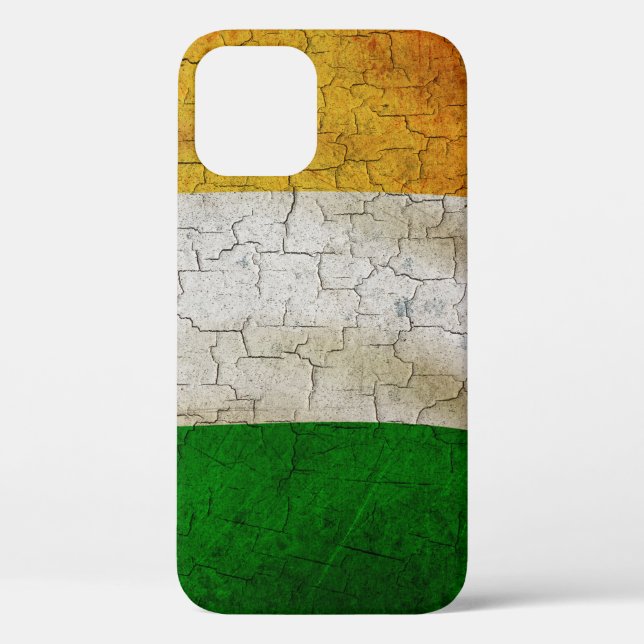 Étui iPhone Case-Mate drapeau irlandais fissuré (Verso)