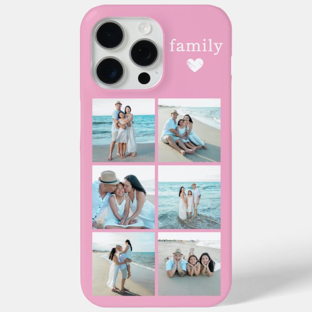 Étui iPhone Case-Mate Family 6 Photo Rose (Verso)