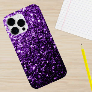 Etui iPhone Case-Mate Flamme de parties scintillant foncé violet brillan