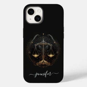 Étui iPhone Case-Mate Libra zodiaque noir et or