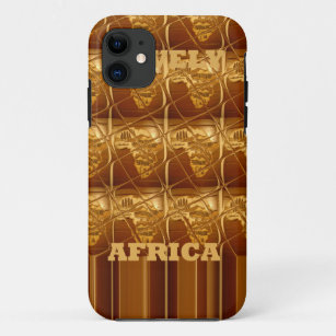 Etui iPhone Case-Mate Lovely Africa Africa Maps conceptions Couleurs dor