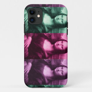 Etui iPhone Case-Mate Mona Lisa Rose vert violet