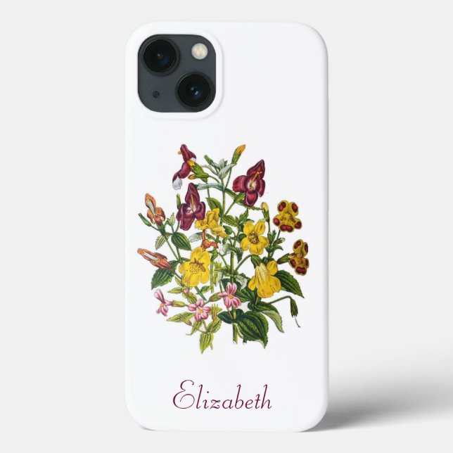 Étui iPhone Case-Mate Monkey-Flowers personnalisé (Verso)