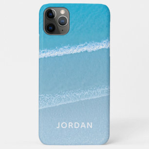 Étui iPhone Case-Mate Monogrammé Vagues d'Océan Bl