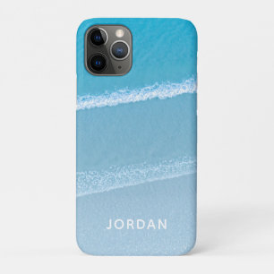 Étui iPhone Case-Mate Monogrammé Vagues d'Océan Bl