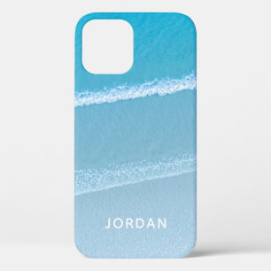 Étui iPhone Case-Mate Monogrammé Vagues d'Océan Bl