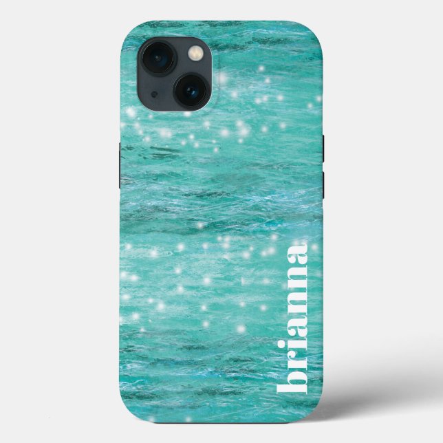 Étui iPhone Case-Mate Océan Pailleté (Verso)