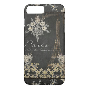 Etui iPhone Case-Mate Paris Ville de l'Amour Tour Eiffel Chalboard Flora