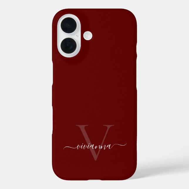 Étui iPhone Case-Mate personnalisé avec monogramme (Verso)