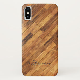 Etui iPhone Case-Mate Plancher en bois de grain de bois dur - nom