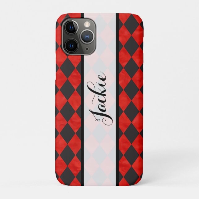 Étui iPhone Case-Mate rouge et noir (Dos)