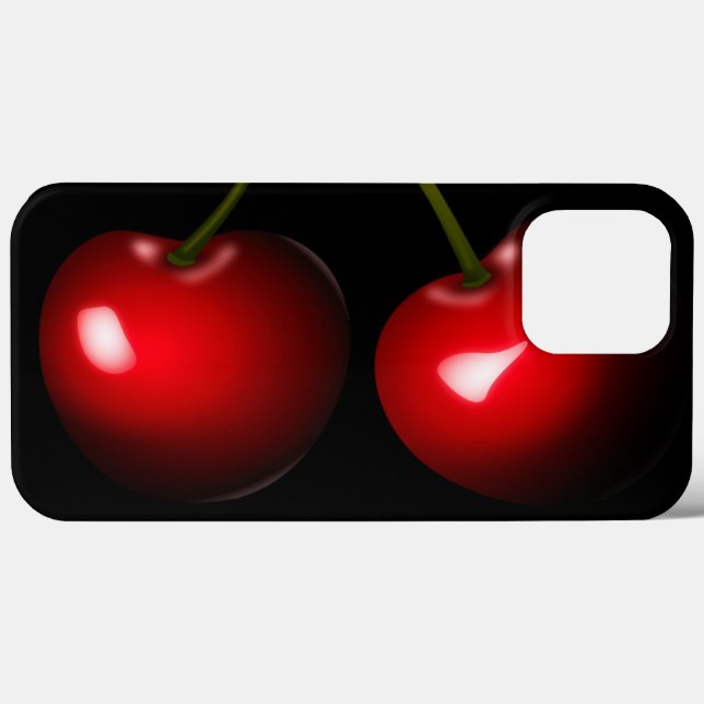 Étui iPhone Cerises Douces Rouges - Choisissez la  (Verso (horizontal))