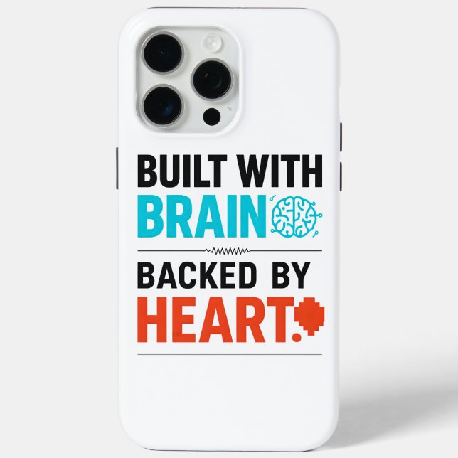 Étui iPhone Cerveau & Cœur (Verso)