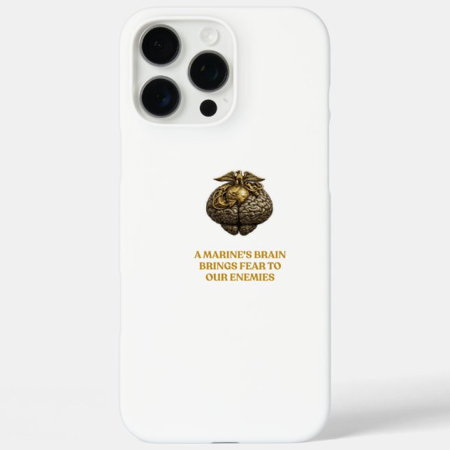Étui iPhone Cerveau Marin – Conception Militaire I (Verso)