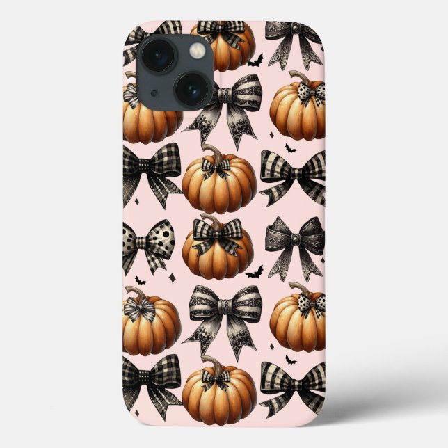 Étui iPhone Citrouilles et Rubans - Halloween Auto (Verso)