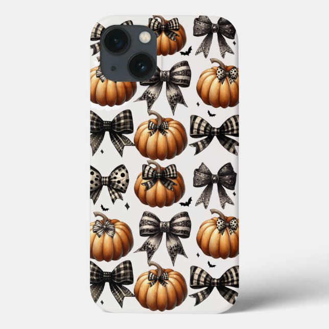 Étui iPhone Citrouilles et Rubans - Halloween Auto (Verso)