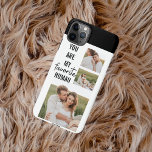 Coque iPhone Collage moderne Couple Photo & Romantic Love Citat<br><div class="desc">Collage moderne Couple Photo & Romantic Love Citation</div>