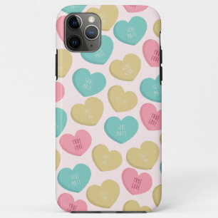 étui iphone conversation coeur en bonbon