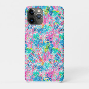 Étui iPhone Corail Tropical Chic Aquarelle