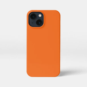 Coque iPhone Couleur solide de tigre orange