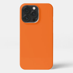 Coque iPhone Couleur solide de tigre orange