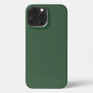 Coque iPhone Couleur solide vert émeraude foncé