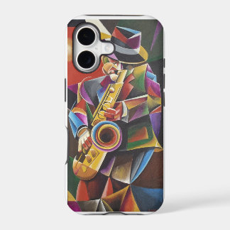 Étui iPhone Cubiste Jazz Sax Beaux-Arts