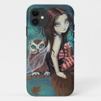 Étui iPhone d'art de fantaisie de fée gothique mig