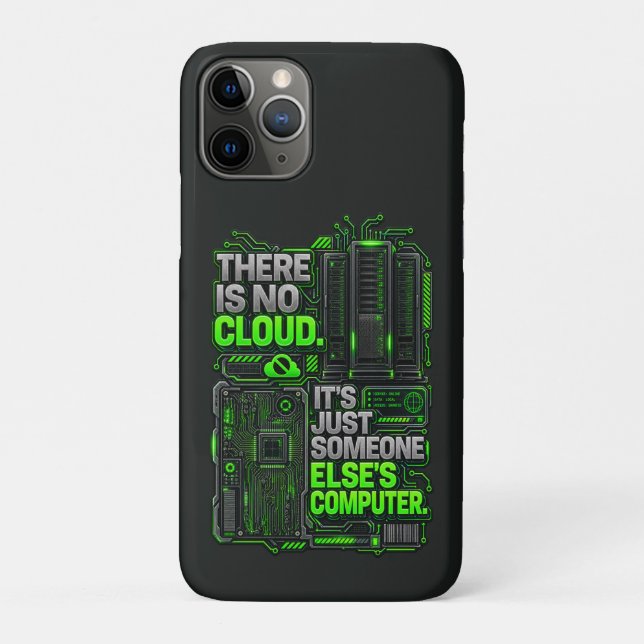 Étui iPhone drôle pour SysAdmin «Il n'y a pas de n (Dos)