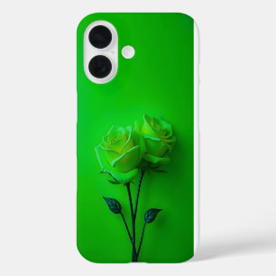 Étui iPhone Duo Roses Vert Citron