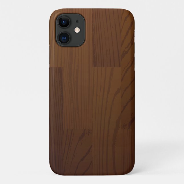 Étui iPhone en panneau de bois simulé très cool (Dos)