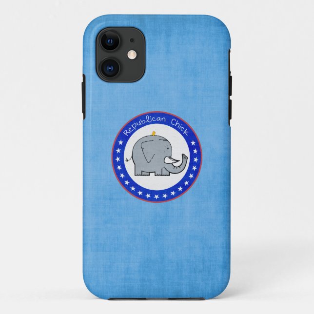 étui iphone fille républicaine (Dos)