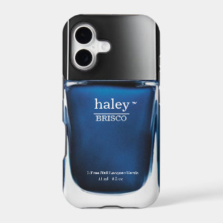 Étui iPhone flacon de vernis à ongles monogramme b