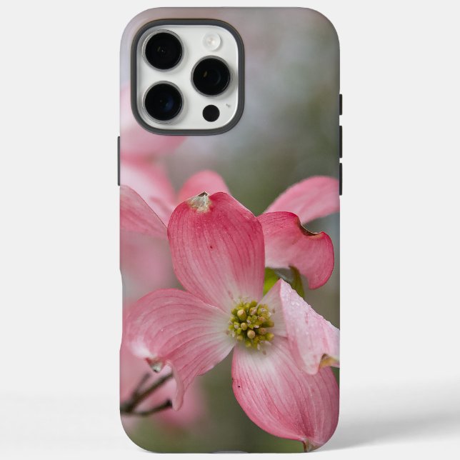 Étui iPhone Fleur de Cornouiller Nature Rose (Verso)
