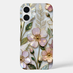 Étui iPhone Fleurs en Verre Coloré Fleurs Pastel