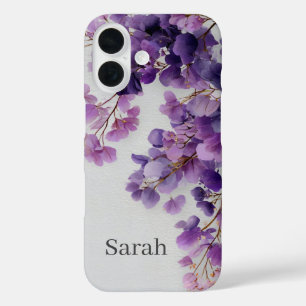 Étui iPhone Fleurs Violettes